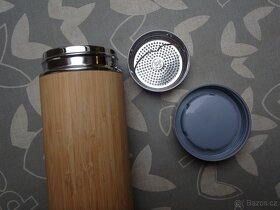 Bambusová láhev se sítkem na čaj 450 ml - 5