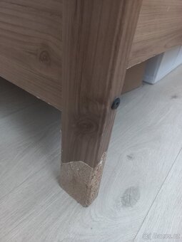 Postel 160 cm a noční stolky IKEA ASPELUND - 5
