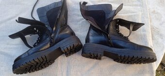 Kožené boty dámské vysoké - 5