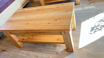 Modřínový konferenční stolek Andromeda II - 5