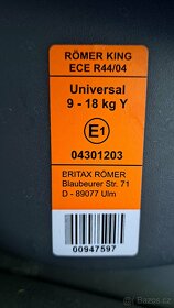 Britax Römer King Plus - zelená,  velmi dobrý stav, zlevněno - 5