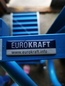 Transportni vozik s mechanickym zdvihem plosiny s rolemi - 5