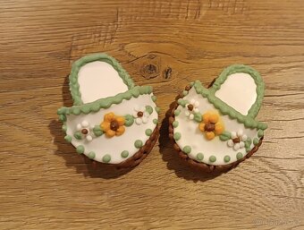 Valašské pantoflíčky z perníku - dekorace - 5