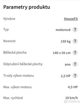 Prodám Běžecký pás Housefit Spiro 80 iRun - 5