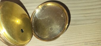 Kapesní, 18 k zlaté, bicí, špindlovky na klíček - hodinky - 5