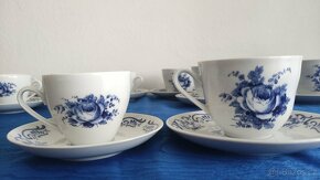 Kávová a čajová souprava Bohemia Modrá růže - 5