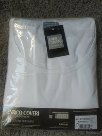 Bílé triko ENRICO COVERI, velikost 5XL, nové - 5