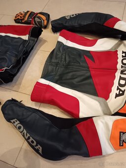 Honda Repsol-Pánská kožená moto kombinéza, originál Honda - 5