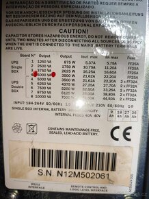 UPS METASYSTEM Megaline MGL-1250 5000VA 3500W - 5