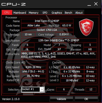 CPU i5 12400f soc. 1700 záruka TOP - 5