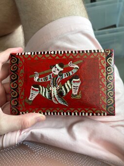 Barmský Parabaik - skládaci ručně malovaný - 5