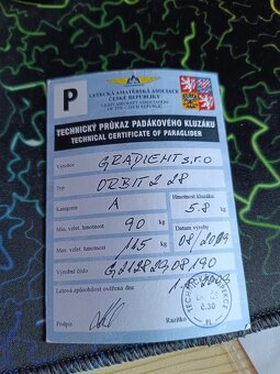 Paraglide A komplet 90-115 kg, platná TK, Gradient Orbit 2 - 5