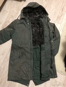 Pánský dlouhý zimní kabát párka v. M - 5