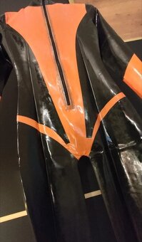Latexovy catsuit 100% latex - 5