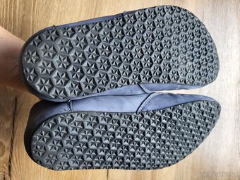 Barefoot kožené modré mokasíny - 5