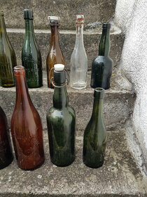 Staré láhve pivní, sodovkové aj. - 5