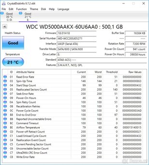 Pevnéhý disku HDD 500 GB - 5