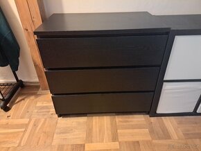 Černá komoda IKEA Malm - 5