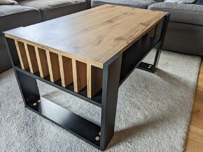 Konferenční stůl obdélníkový 90 x 50 x 45cm dub artisan - 5