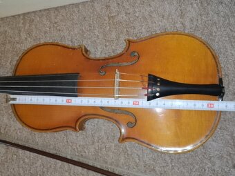 Staré dětské housle cca 51 cm + smyčec + furtál - čtěte - 5