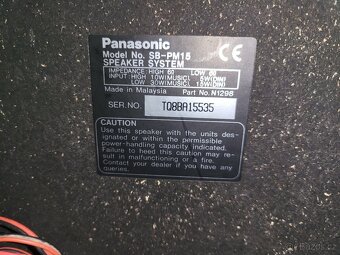 Prodám skvěle znějící reproboxy Panasonic- SB-PM 15, super b - 5