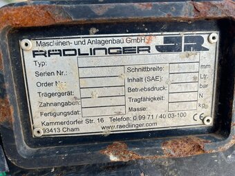 Naklápěcí svahovka Lehnhoff MS10 13-18t Radlinger 200cm - 5