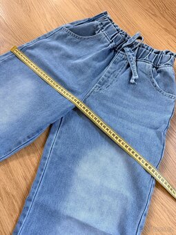 Prodám dívčí široké džíny vel. 150 (11-12) - 5