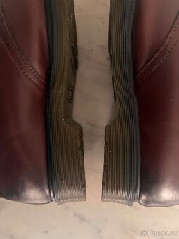 Dr. Martens 1461 PLAIN WELT SMOOTH LEATHER SHOES - BURGUNDY - 5