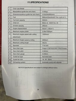 Motorová pila 58ccm - 5