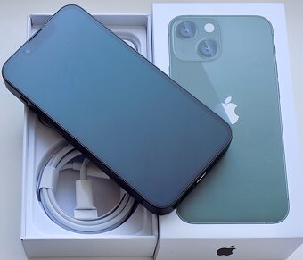 iPhone 13 Green BATERIE 100% TOP - 5