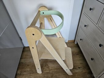 Učící věž pro děti skládací rostoucí lakovaná - 5