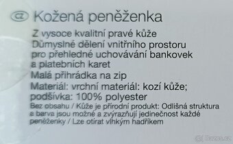 Prodám koženou peněženku - pánskou a dámskou - 5