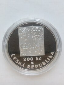 Pamětní mince 200Kč 2001 Fotbal proof - 5
