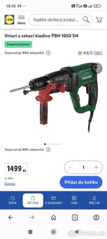 Vrtací a sekací kladivo PBH 1050 D4 - 5