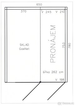 Pronájem skladového prostoru / garáže o výměře 20 m² - 5
