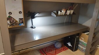patrová postel s pracovní deskou Vipack - 5
