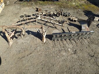 Motokultivátor Mountfield 5hp, přívěs, pluh, brána - 5