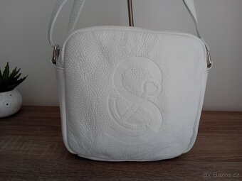 QVC dámská kabelka kožená nová - 5