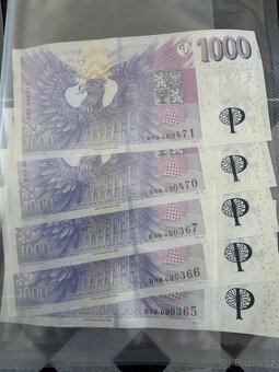 1000 Kč , krásné čísla - 5