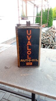 Stará plechovka UVAOL AUTO-OIL originál - 5
