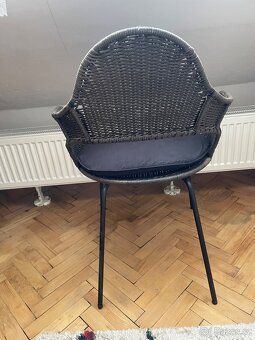 Ratan černé proutěné IKEA křeslo Židle - 5