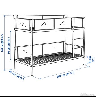 Dětská dvoupatrová postel | včetně matrací - 5