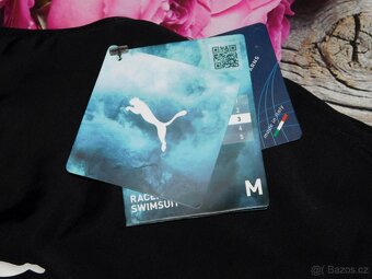 Dámské jednodílné černé sportovní plavky Puma - 5