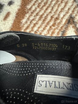 Pánské kožené černé polobotky 42 - 5