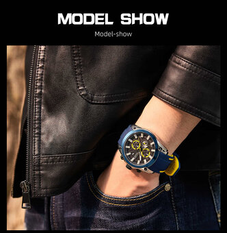NOVÉ elegantní sportovní hodinky Megir - 5