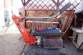 vari - motor dvoutakt 5 HP s řidítkama po servisu - 5