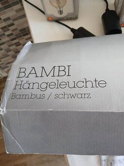 Nový kovový lustr s bambusem Mőmax - 5