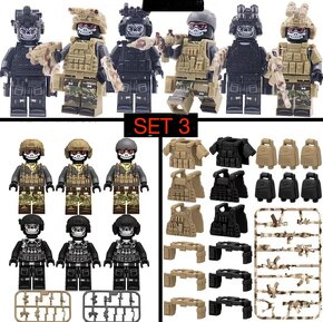 Rôzne sety vojakov (8ks) - typ lego, nové, nehrané - 5