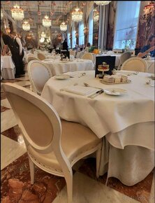 120ks luxusni bílé židle do restaurace styl Ludvik - 5