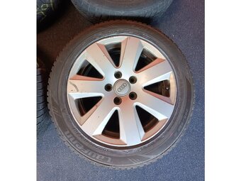 ALU disky AUDI 5x112 R16 7,5Jx16H2 ET 45 se zimními pneu 205 - 5